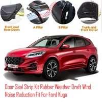 door seal strip kit self adhesive window engine cover soundproof rubber weather draft wind noise reduction fit for ford kuga