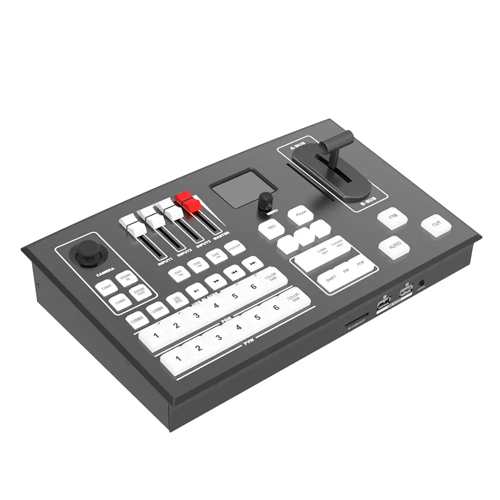 

AVMATRIX PVS0605 6-канальный многоформатный портативный видеопереключатель, Миксер с рекордером