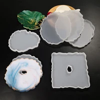 coaster tray resin mold diy mirror silicone resin mold for table decoration uv resin mold epoxy resin art supplies components