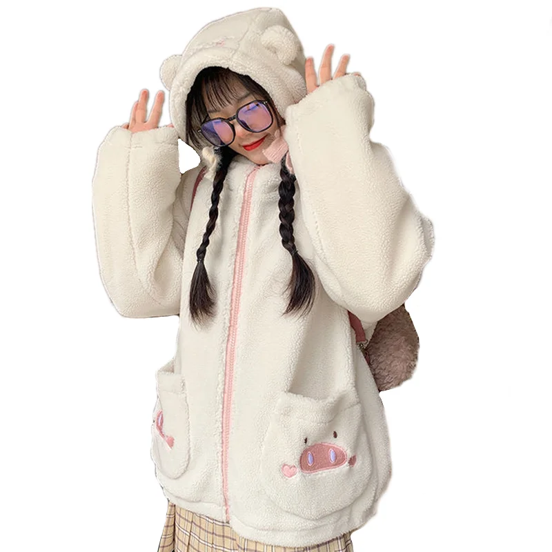 

Толстовка Женская флисовая с капюшоном, на молнии, с двумя карманами