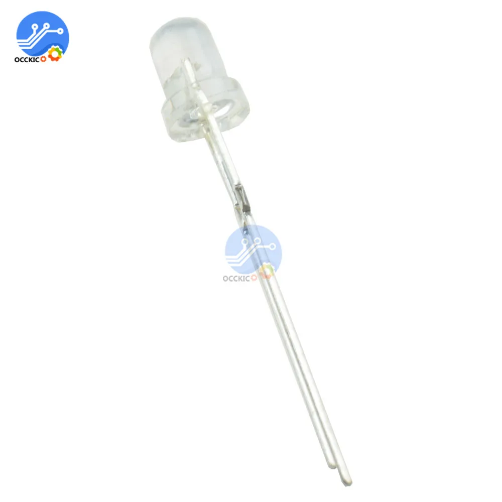 50 шт. супер яркий F5 5 мм круглый УФ/фиолетовый светодиодный излучающий диод 390-395nm