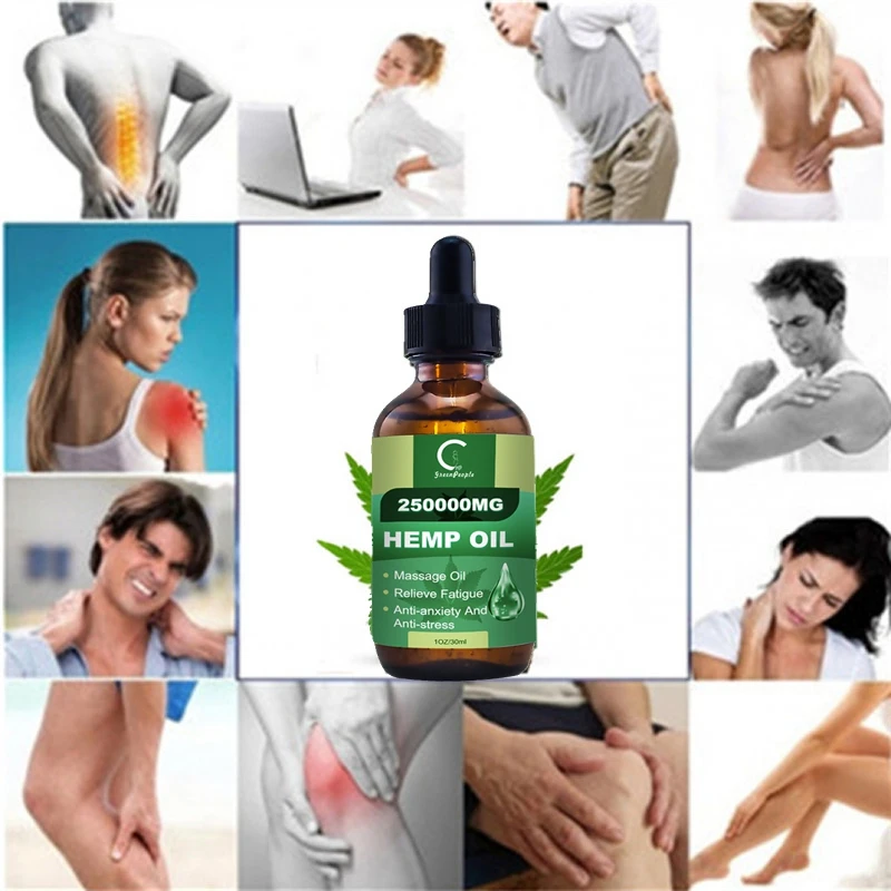 250000MG CBD Hemp Oil Pure Natural Skin Analgesic Sleep Aid Anti-stress Moisturizing Hair Care Essential Oils | Красота и здоровье