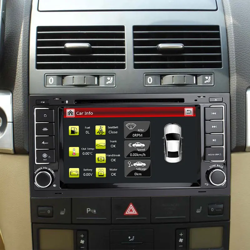 2 din Автомобильный мультимедийный плеер для VW Volkswagen Touareg T4 Transporter T5 2004 2005 2006 20082011GPS
