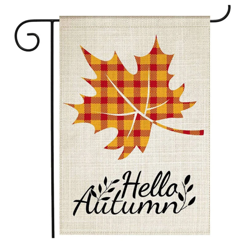 Модный Рождественский флаг с буквенным цветочным принтом Садовый