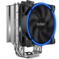 pccooler pc 120mm led cpu cooler fan for housing air cooling computer processor radiator for intel lga1155115x775 amd am4