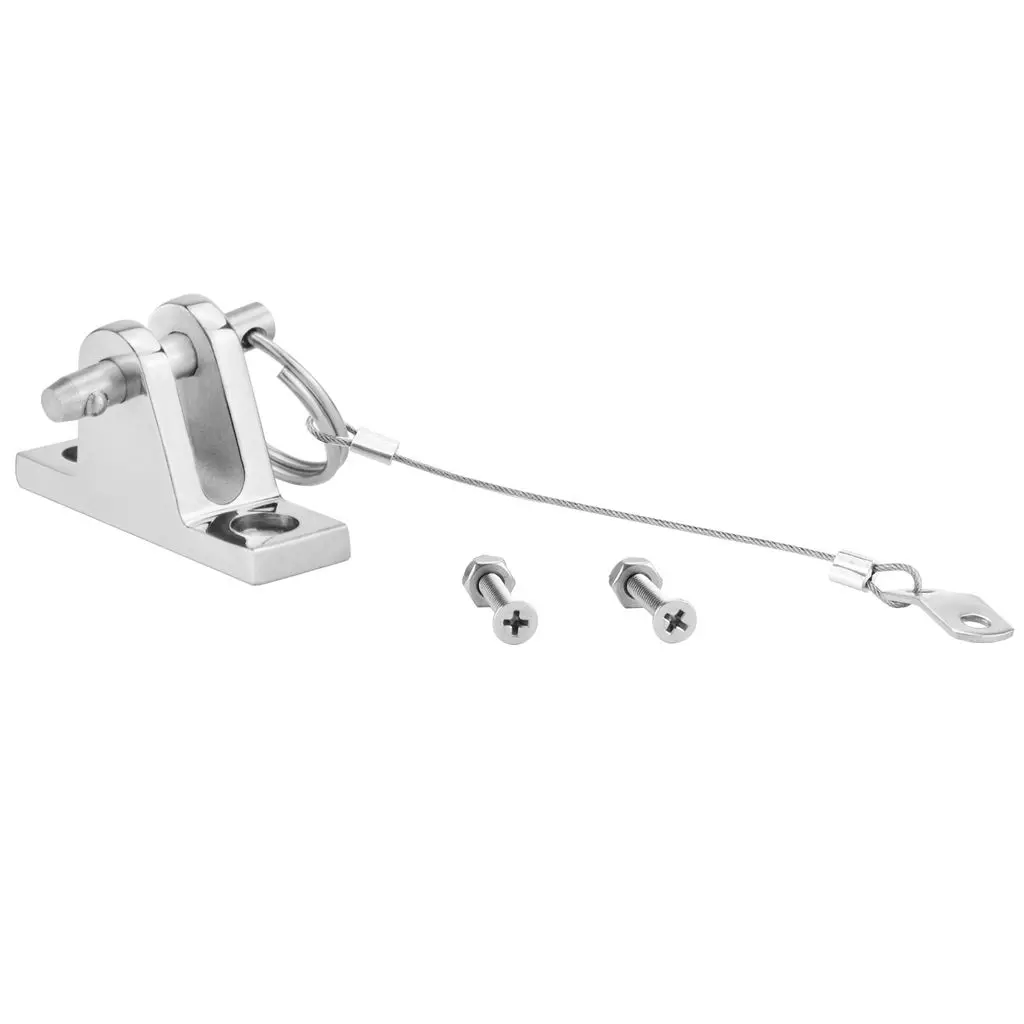 

Stainless Steel Boat Bimini Top Fitting with Quick Release Pin and lanyard