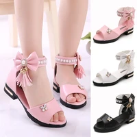 pink white black kids girls sandal girl tassel princess shoes dancing party shoes 2020new kids shoes 3 4 5 6 7 8 9 10 15years