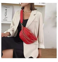 luxury female bag new texture small bag messenger shoulder chain soft leather simple waist bag wallet
