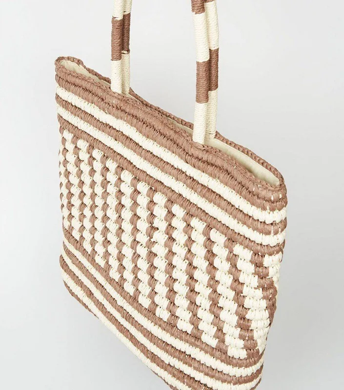 

Casual 2020 New Women Summer Straw Weave Shoulder Shopping Beach Holiday Bag Lady Casual Bucket Totes Handbag Girls Travel