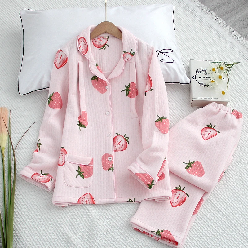 Хлопковая одежда для беременных/одежда сна мягкая теплая Пижама грудного