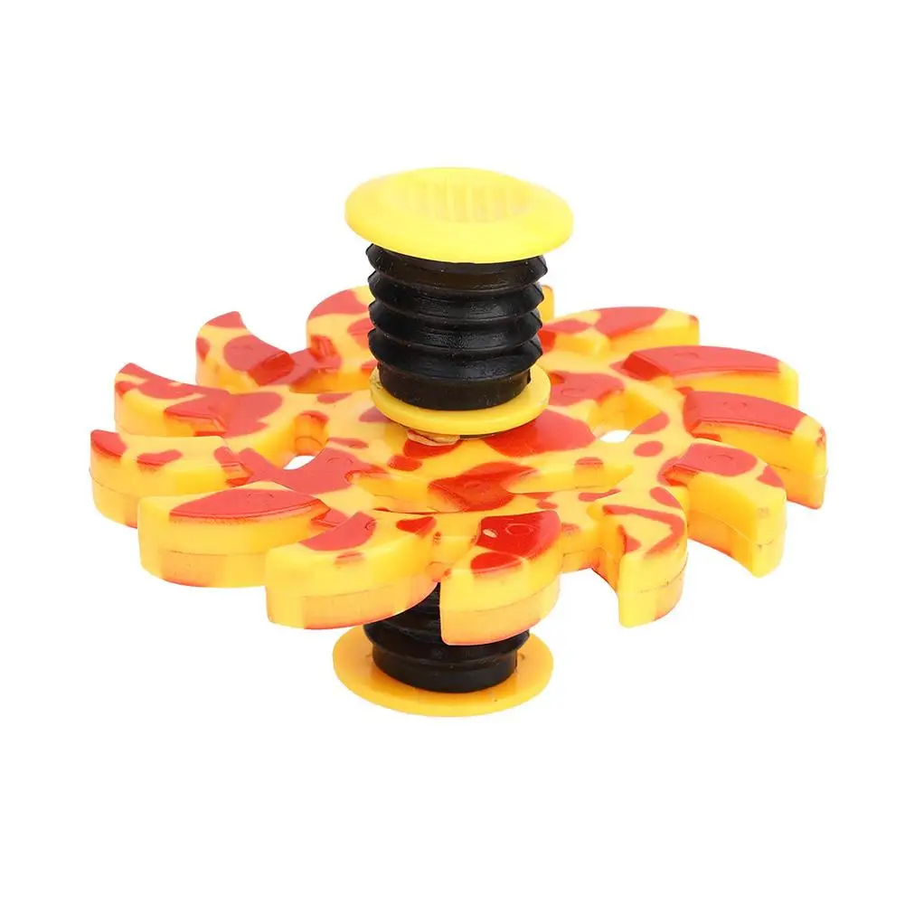 

2019 Hot Children Toy Bounce Fingertip Gyro Plastic Rotating Elastic Decompression Toy Gyro Plastic Handle Kids Gyro Toy Power