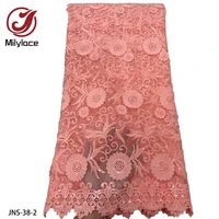 sales promotion price tulle lace 3d embroidered flower design lace fabric wedding dress formal dress lace fabric jns 38