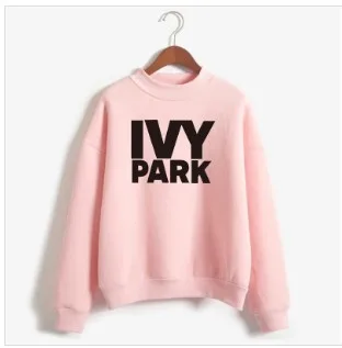 

Woman Long Sleeve Pullover Female Sweatshirt Woman Letter Printing Hoodies Woman IVY PARK O-neck Hoodies