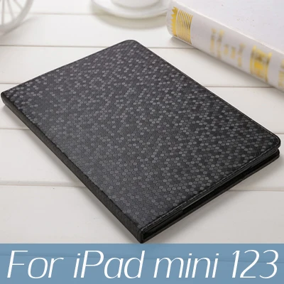 Для iPad 10,2 чехол 7th поколения планшет в виде ракушки для iPad mini iPad 9,7 5th 6th Air 1 2 iPad mini 5 4, 2, 3, ремешок из искусственной кожи Smart Cover - Цвет: black for mini 123