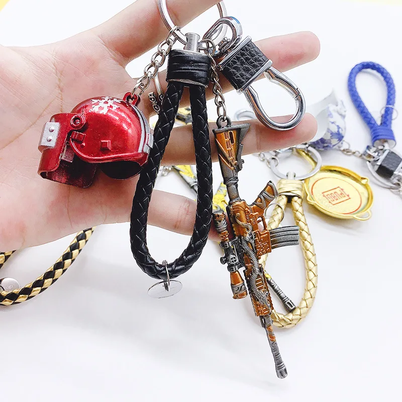 PUBG Золотой набор брелков из трех частей с золотым килем M416 модель брелока тремя