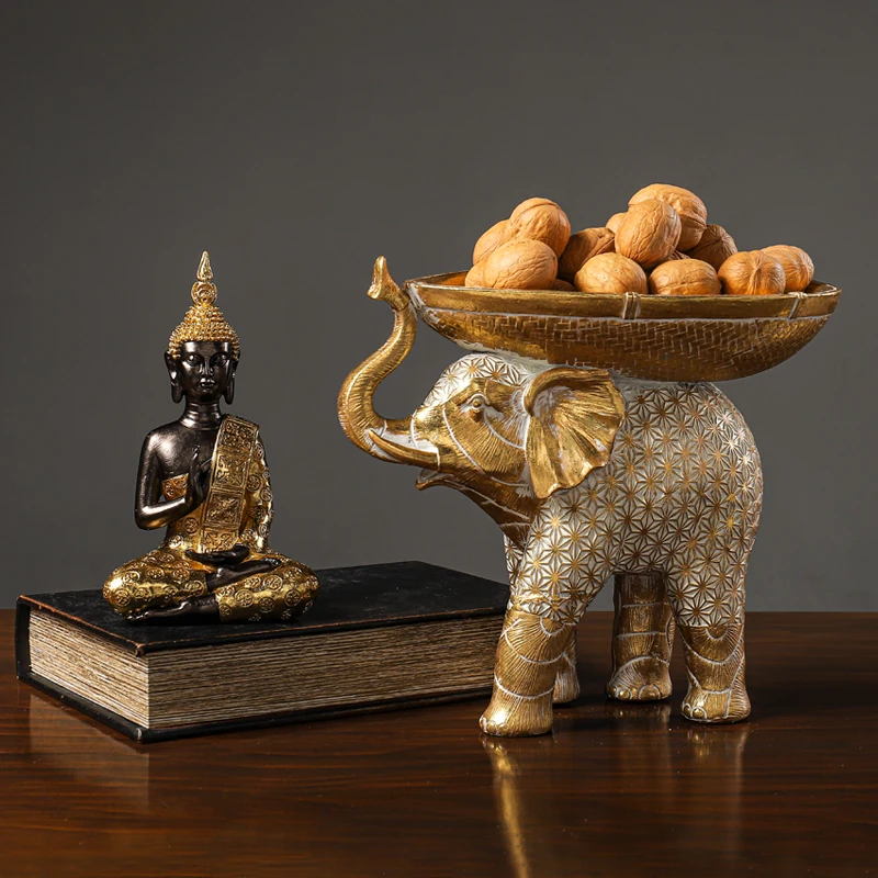 будда статуэтка Статуя Будды золотого цвета из смолы ручная статуя MadeThai