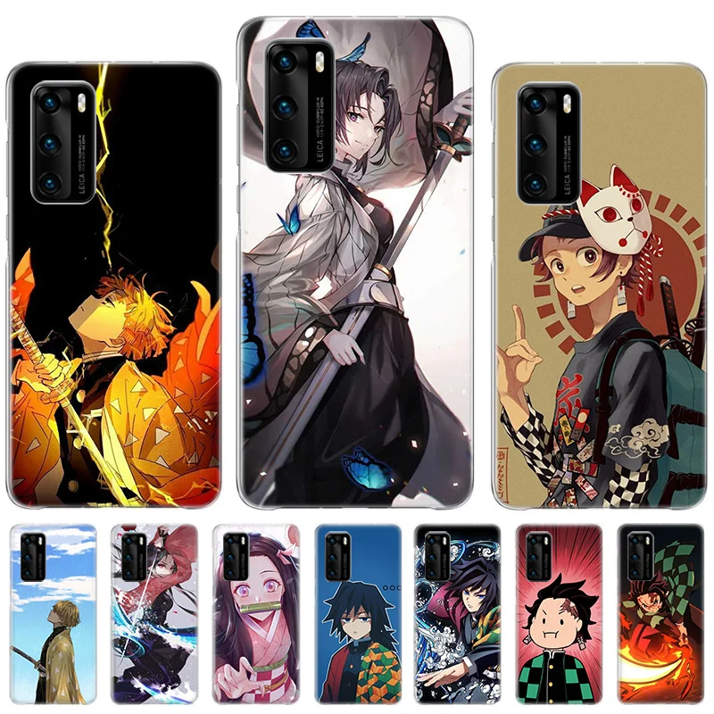 

Anime Kamado Nezuko Case For Huawei Honor 8X 10 lite 20 20S 30 30S 50 50SE Pro Y5 Y6 Y7 2019 P Smart Z 2021 Fundas Cover Coque
