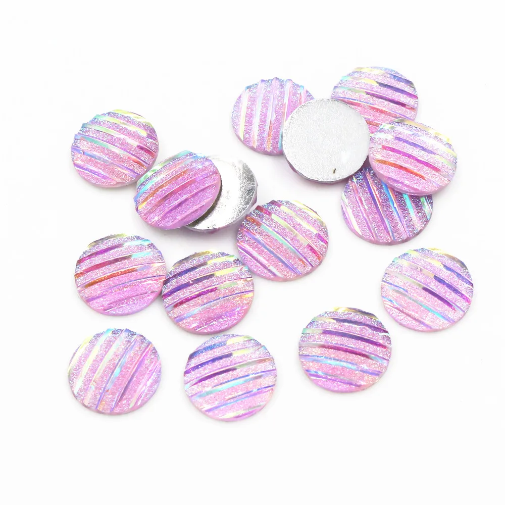 Новая мода 40 шт 12 мм светильник фиолетовый AB скраб полоса горизонтальная линия