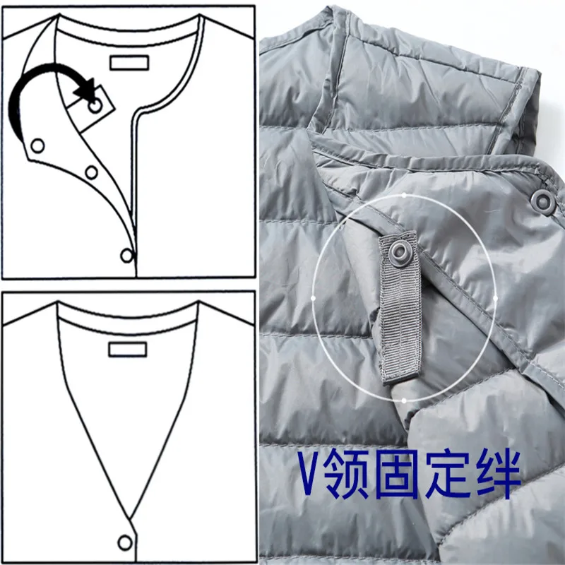 Жилет мужской пуховой ульсветильник на осень/зиму батальных размеров 3XL AB1679 |