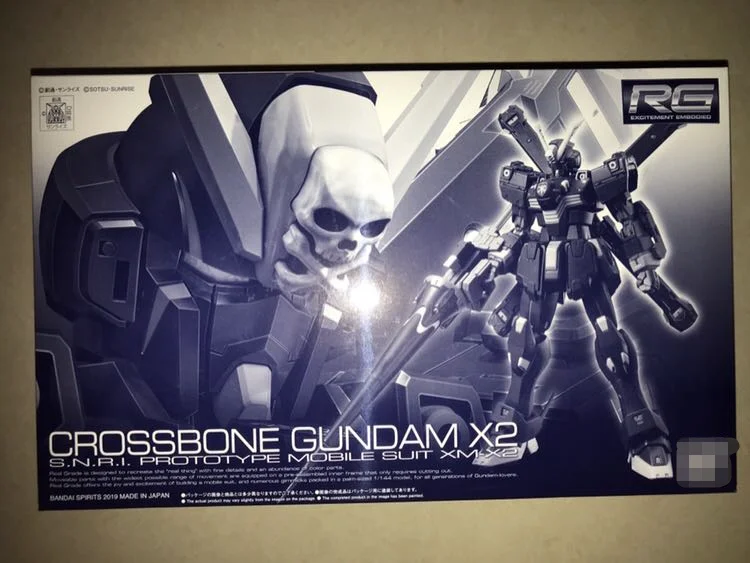 

BANDAI PB Limited RG Pirate Skull Gundam X-2 Assembly Model Anime Toys