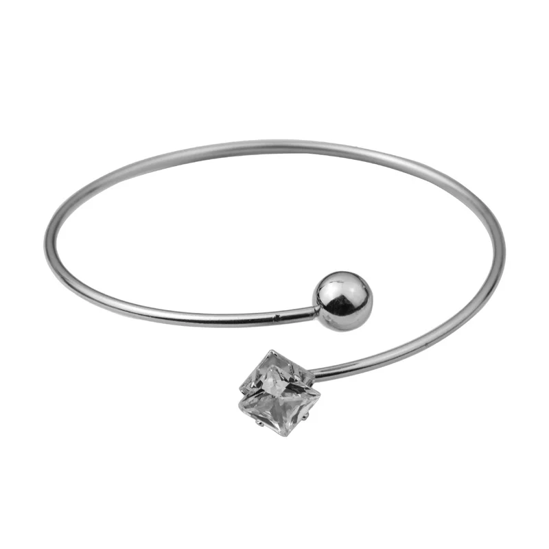 Геометрические кристаллы браслеты с брелоками для женщин золотистые