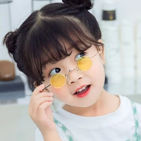 trendy small metal frame steampunk kids sunglasses boys girls vintage round children sun glasses classic gothic lovely goggle