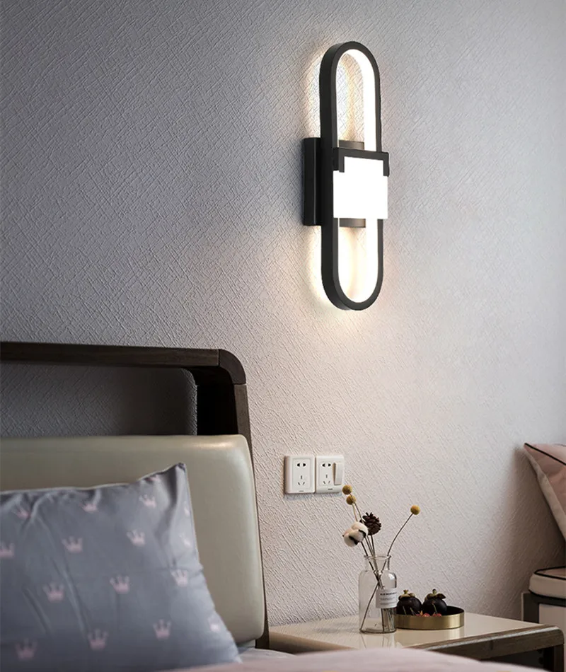 Простой и современный светодиодный настенный светильник креативная