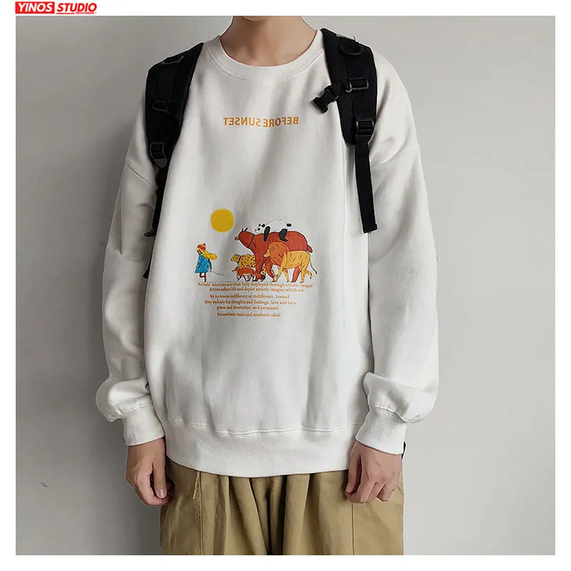 Дропшиппинг мужская повседневная Уличная одежда мешковатый принт однотонный