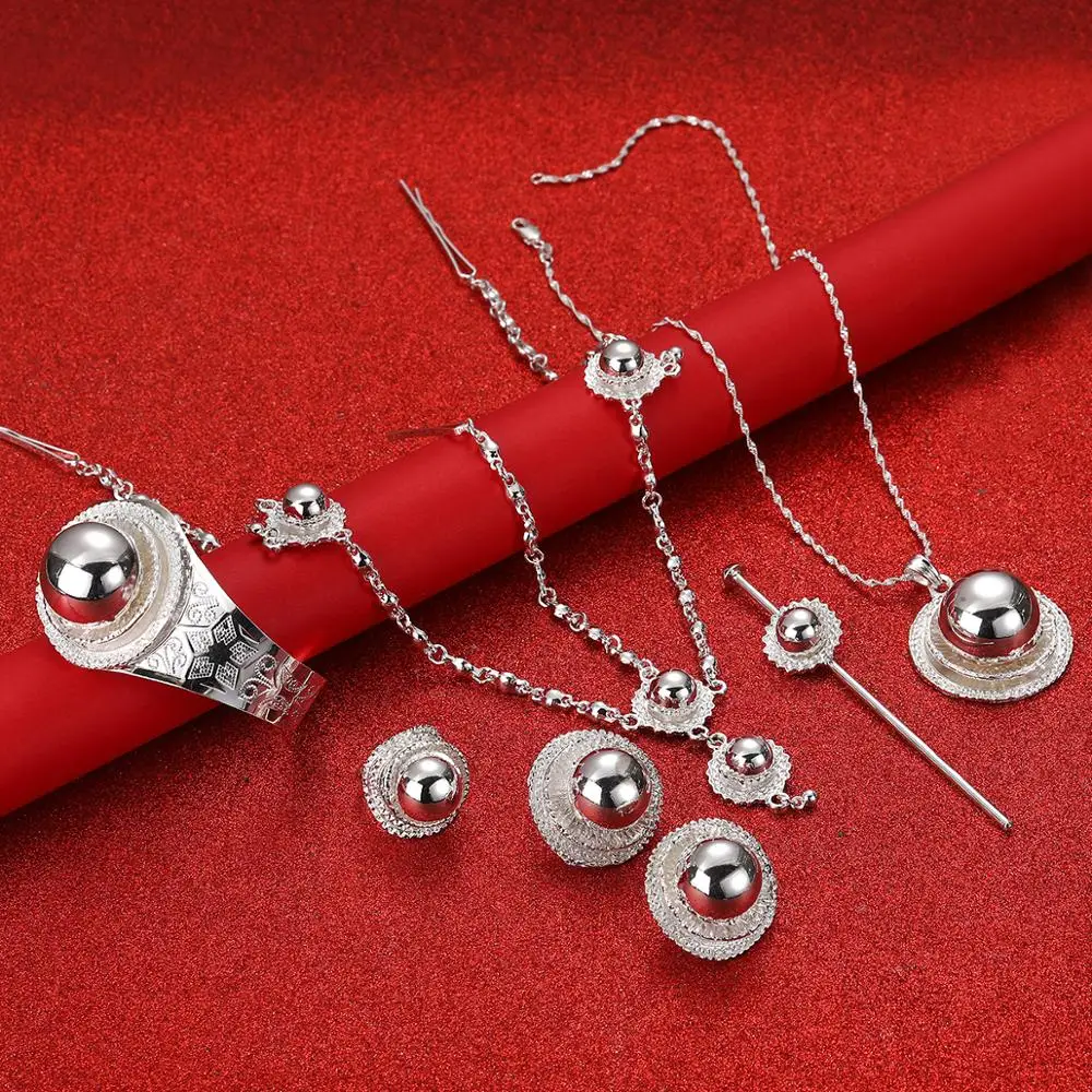 Комплект из колье серёг и кольца с кулоном|Ювелирные наборы| |