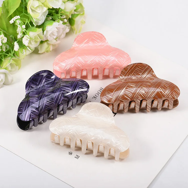 Женские заколки для волос большого размера пряжки из акриловой смолы аксессуары