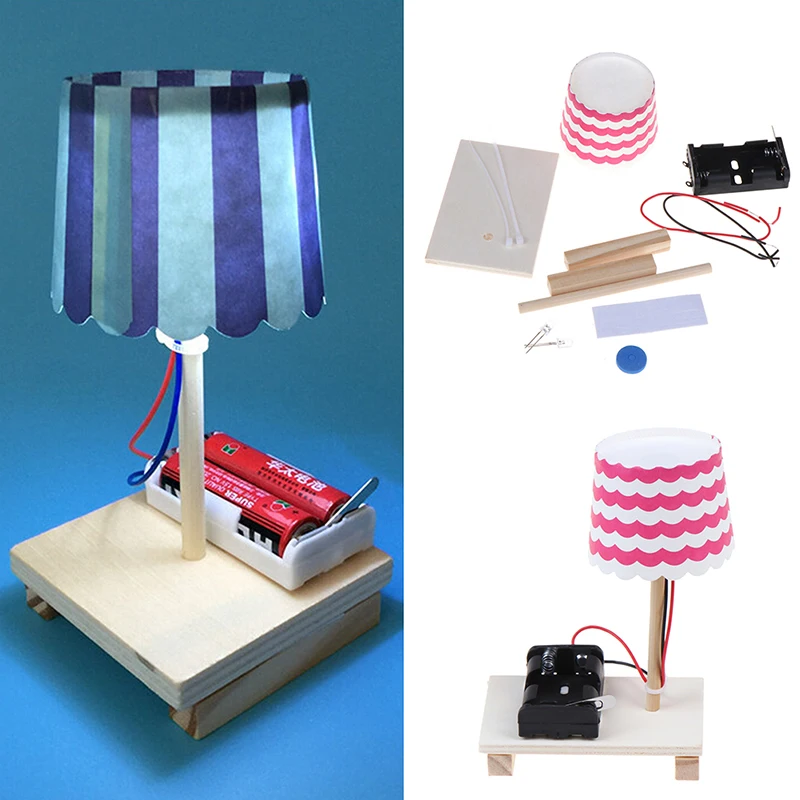 Детский научный эксперимент DIY игрушки мини деревянная настольная лампа Gizmo