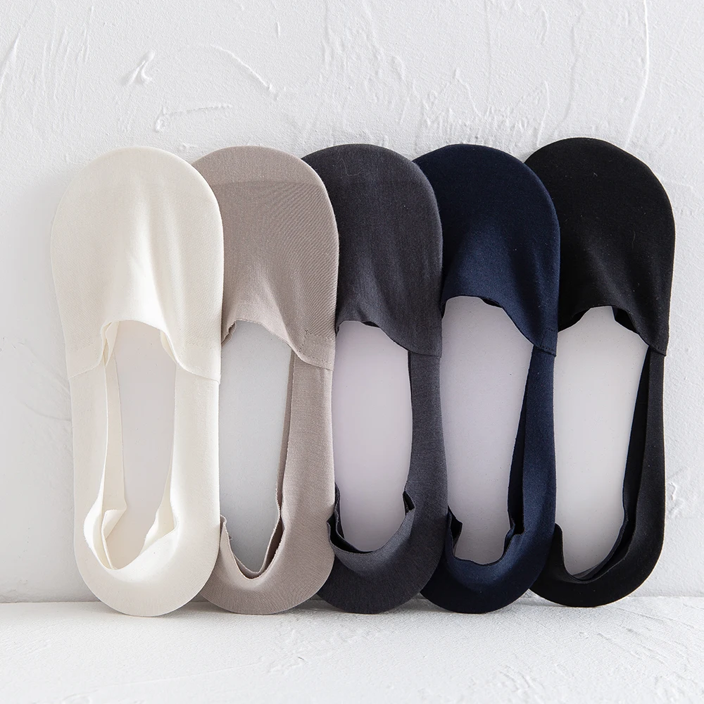

Boat Socks Men's Shallow Invisible Thin Socks All Silica Gel Anti-Skid Modier Cotton