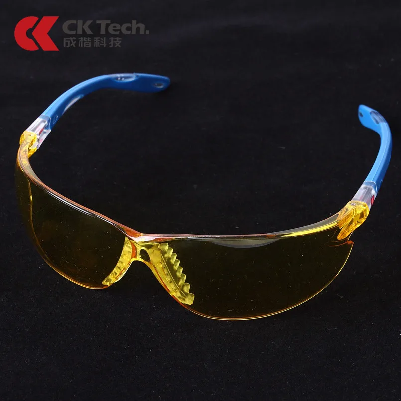 

CK Tech. Night Vision Safety Goggles wind Sand-proof Protection Yellow Safety Glasses for Night Riding Driving Work Goggles