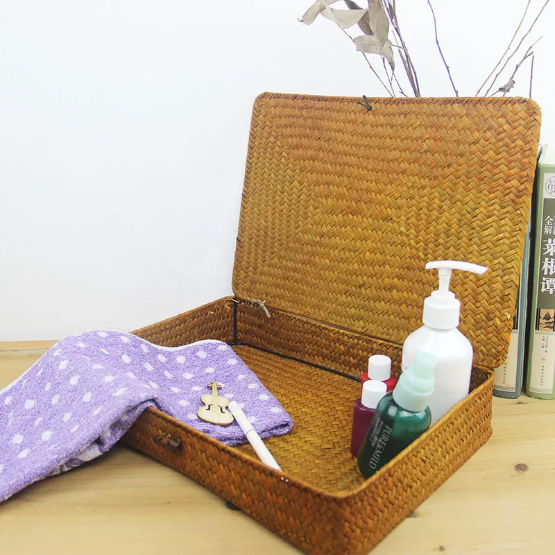 Плетеная шкатулка WHISM для хранения ювелирных изделий из ротанга|storage wicker|wicker storage