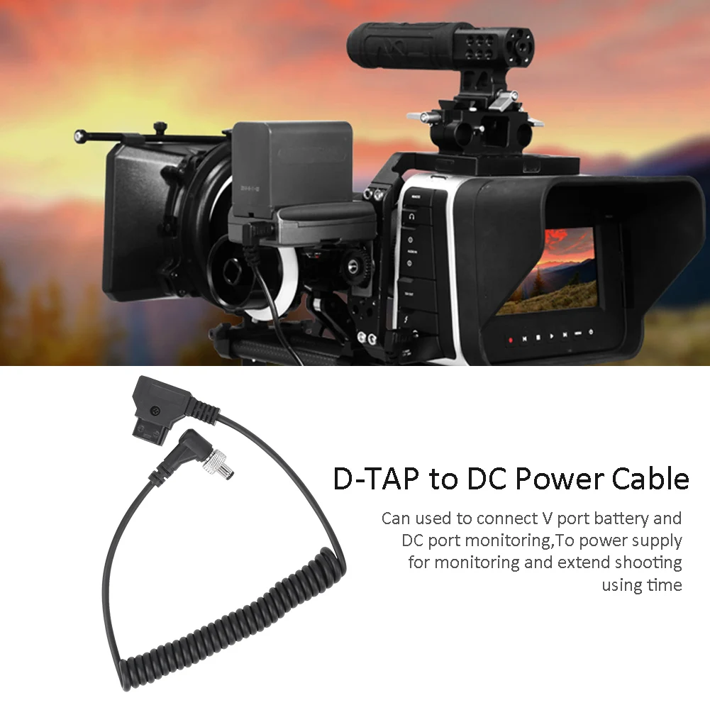 Кабель питания постоянного тока Dtap для блокировки DC2.5 (совместимый с 2 1) Atomos SHOGUN