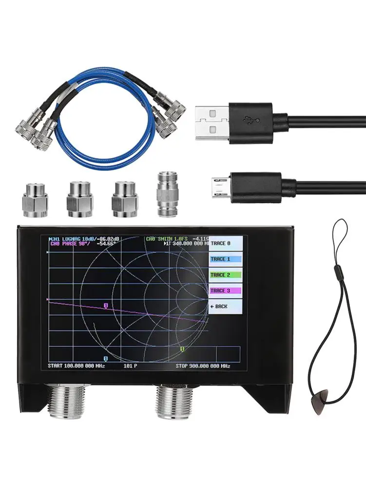 Для SAA2N Nano VNA V2 3GH вектор сетевой анализатор комплект цифровые часы касаясь Экран 50