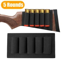 5 rounds tactical shell holder shotgun ammo carrier 1220ga military bandolier carrier pouch airsoft rifle hunting accessories