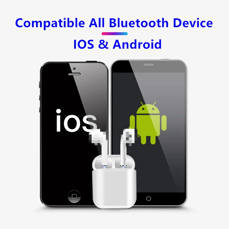 Оригинальная Bluetooth гарнитура 1:1 i27 tws PK i7s i9s i11 i100 TWS для iPhone Samsung Xiaomi Huawei|Наушники и