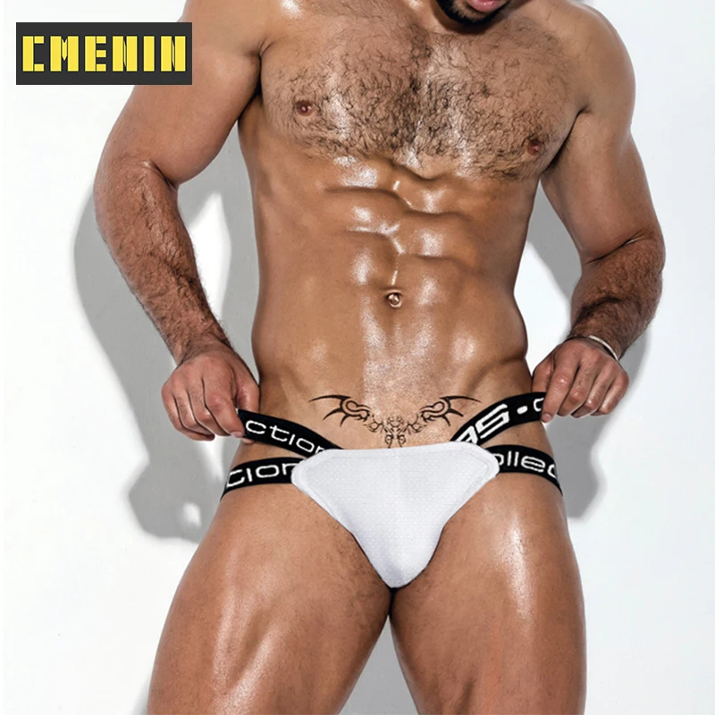 Мужские трусы стринги в полоску темно синие сетчатые бандаж джоки сексуальное