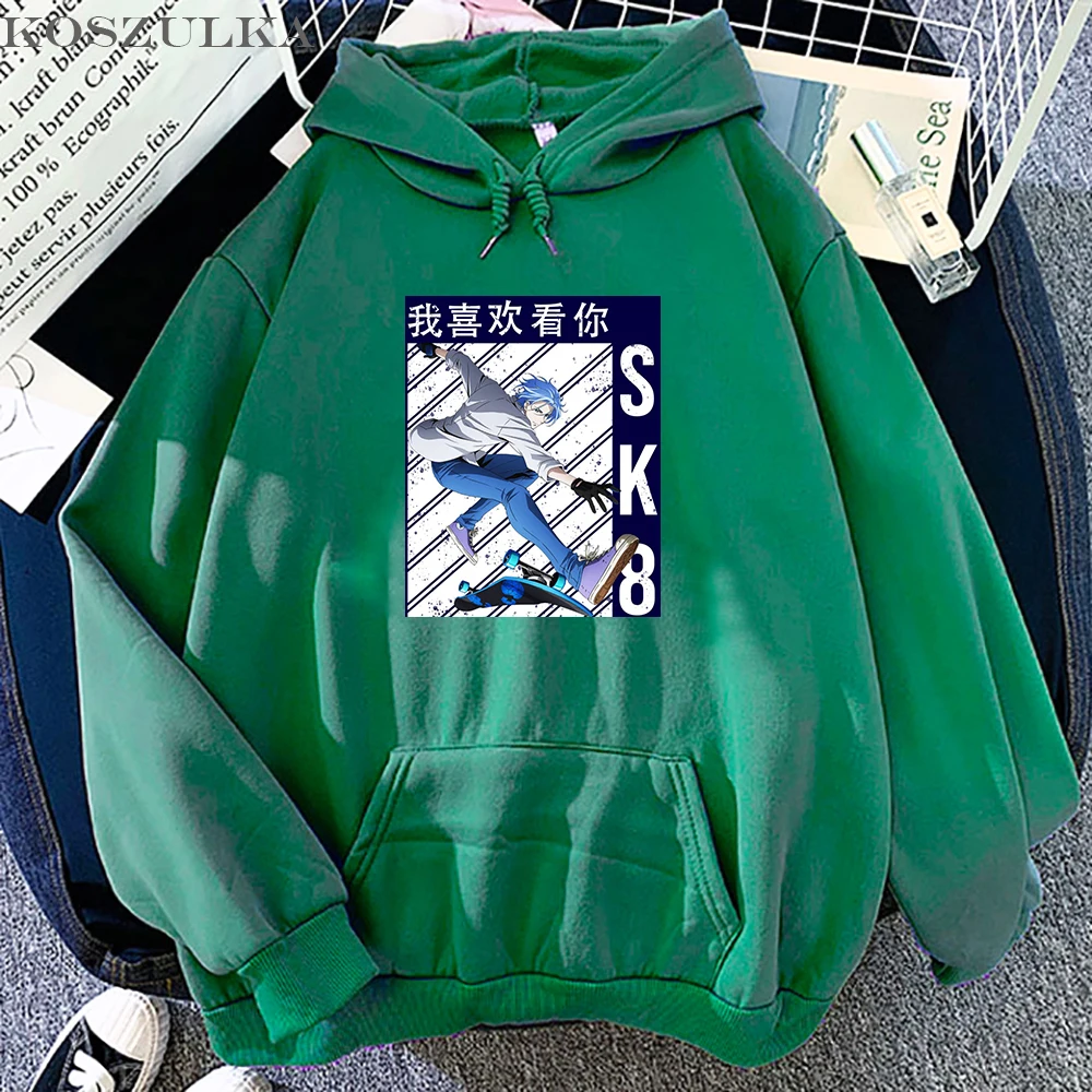 

Japanese Anime Sk8 The Infinity Printed Hoodies Manga skateboard Graphic Harajuku Hooded Fashion Unisex Long Sleeve Clothes