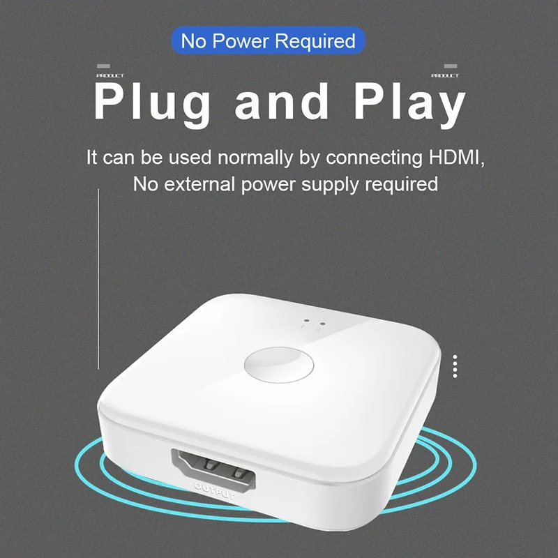 HDMI коммутатор двойного направления 2 в 1 и разветвитель 4K/3D эффект HD 1080P для HDTV DVD TV