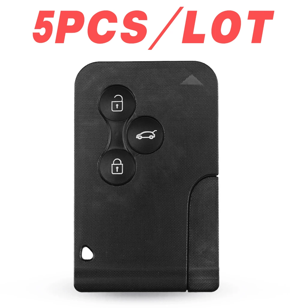 

5PCS/lot 3 buttons Smart Card Remote Key 433mhz PCF7947 Chip ID46 For Renault Megane Scenic Grand Scenic