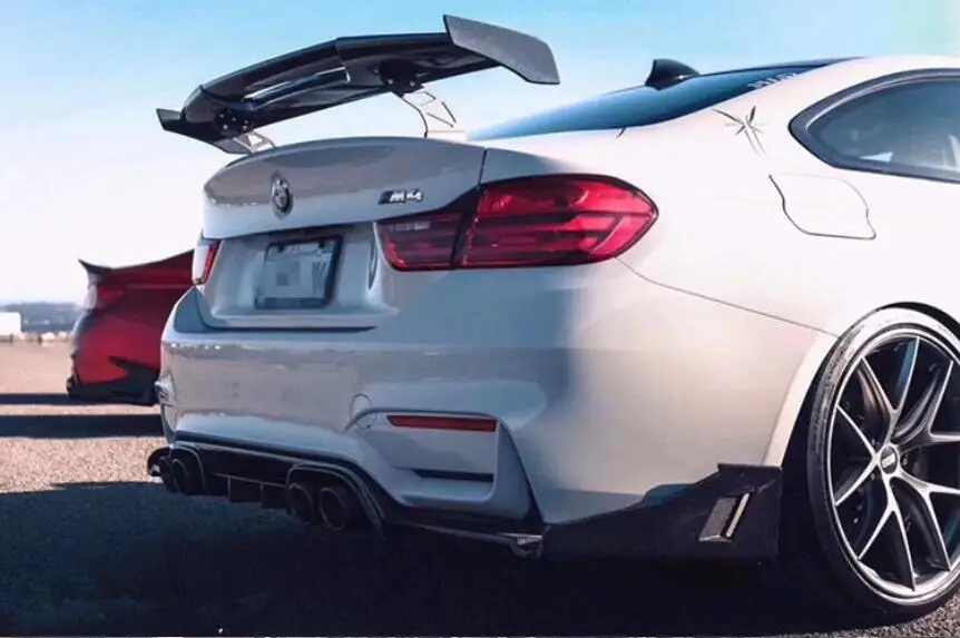 Высокое качество углеродного волокна задний багажник спойлер заднего крыла