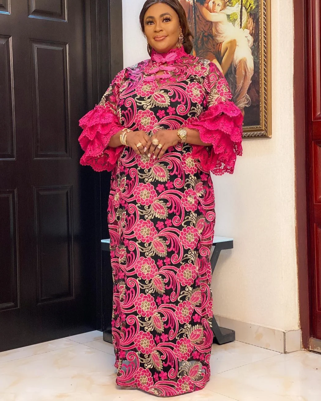 Африканские платья для женщин новинка 2021 африканская одежда Дашики кружевной