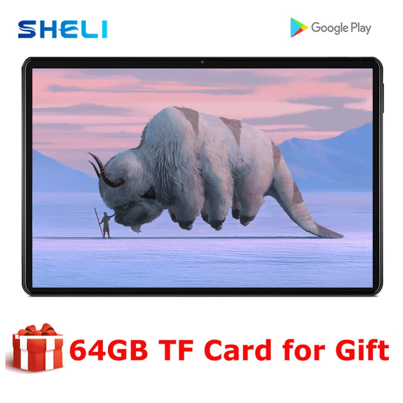 Планшет на Android 10 дюймов 4G Wi-Fi две SIM-карты 64 ГБ IPS экран | Компьютеры и офис