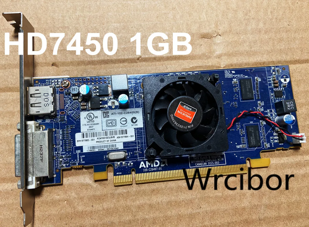 Видеокарта SAPPHIRE HD7450 1 ГБ Radeon для видеокарты DVI + DP HD | Компьютеры и офис