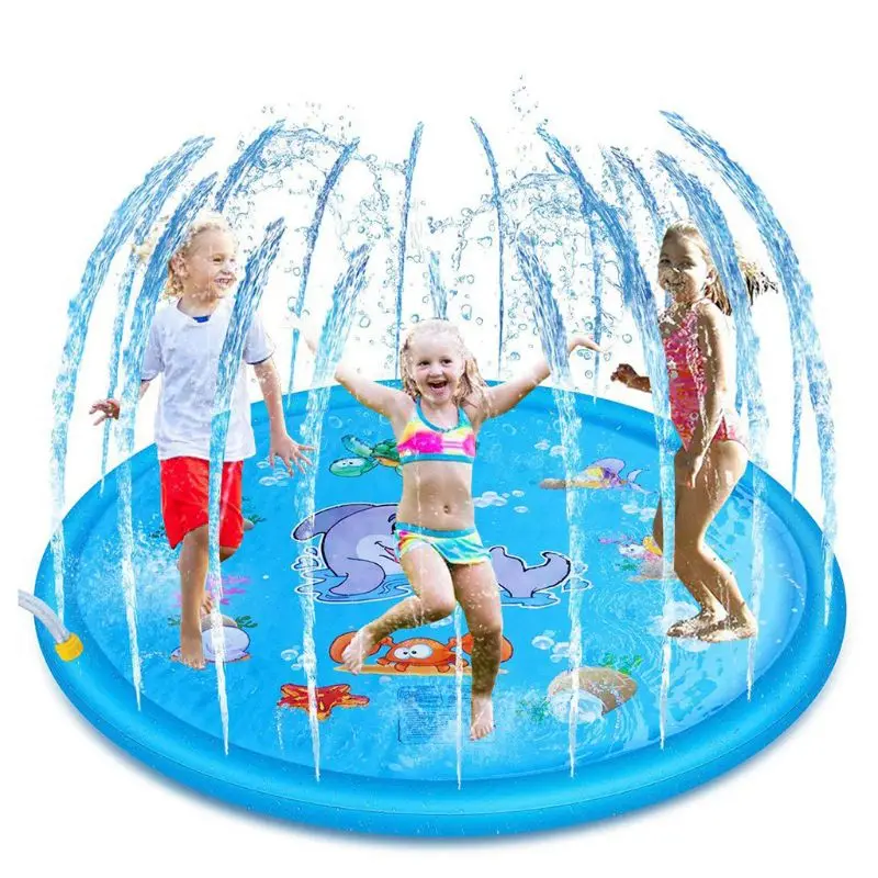 

Girls Boys Inflatable Cushion Play Water Toy Mat Children Outdoor Games Sprinkler Pad Baby Kids Products Gifts