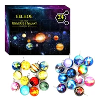 2020 24pcs cosmic galaxy advent calendar interesting universal decoration 2021 new year toys earth science kit for kid gift