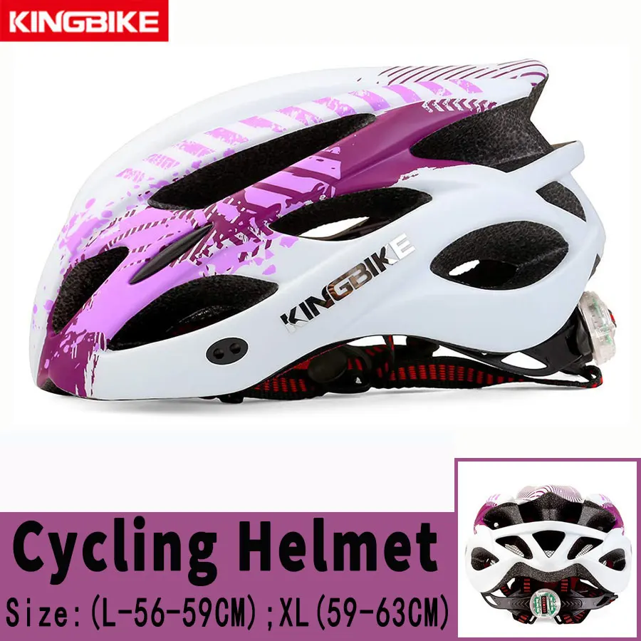 675-P3 KINGBIKE велосипедный шлем, шлем для шоссейного велосипеда, ультра-светильник для горного велосипеда, MTB, CE, защитный Бонтрагер, ПВХ+ EPS велосипедные шлемы, велосипедный светильник, шлем - Цвет: 675-P3