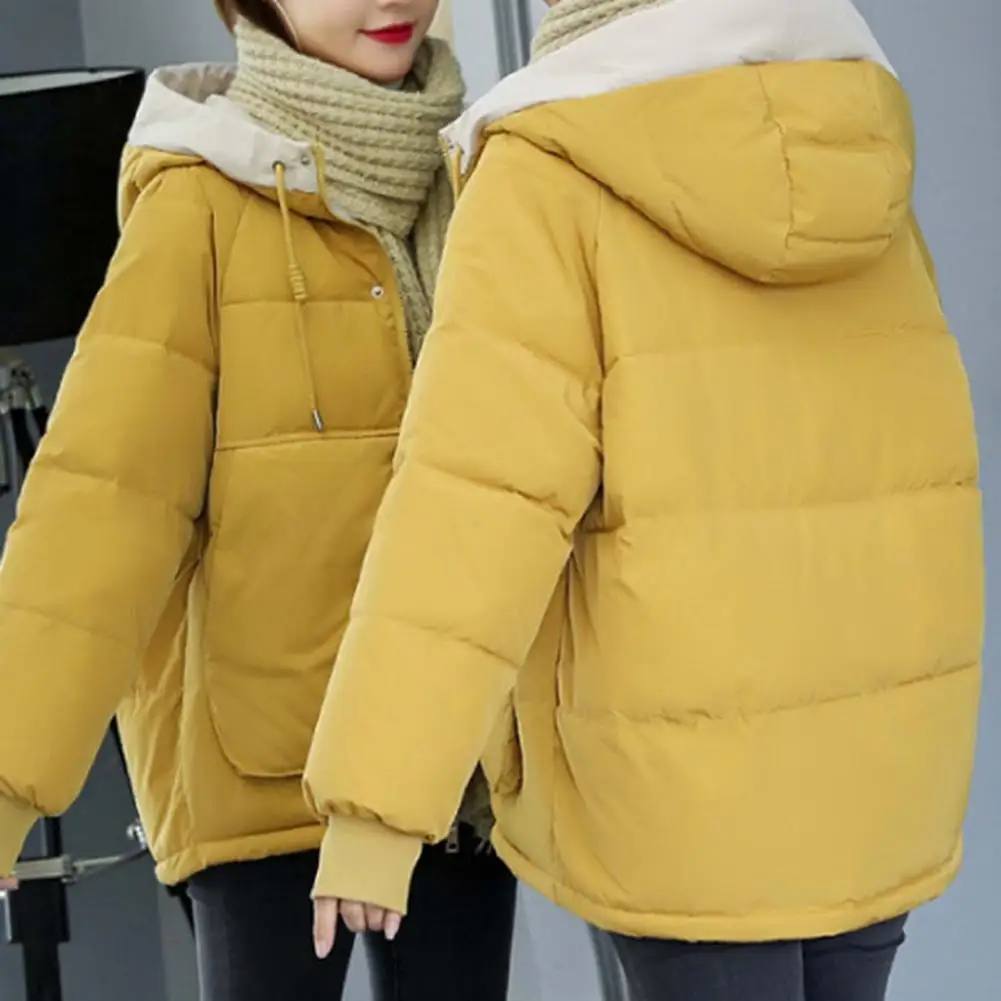 

Drawstring Skin-Touch Lady Casual Thermal Jacket Outwear for Outdoor